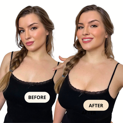 Boobsy Sticky Bra Inserts - instant invisible lift, 2 size boost, washable and reusable